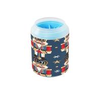 Nutcracker Cartoon Soldier Reusable Pet Foot Cleaner with Soft Silicone Brush Feet Grooming Supplies for Medium to Large Dogs