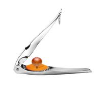Nutcracker Chestnut Clip, Chestnut Cutter Tool, Stainless Steel Nutcracker Peeler, Multifunctional Nut Opener Clip, Portable Hazelnut Breaker with Silicone Pad for Most Nuts
