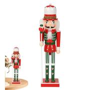 Nutcracker Christmas Decor,Winter Festival Figures,Christmas Tree Ornaments - for Front Door Living Room Fireplace Bookshelf Holiday Photo Props Home Car Interior