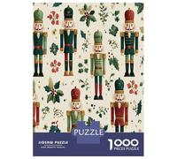 Nutcracker Christmas Elements 1000 Piece Jigsaw Puzzle Paper for Adults Night View Family Relaxation Gift 70x50cm/1000pcs