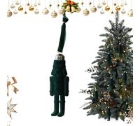 Nutcracker Christmas Pendant | Flocked Figures | Nutcracker Figure, For Festive Decoration in the Living Room, on the Front Door and Throughout