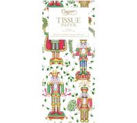 Nutcracker Christmas White by Katherine Barnwell Caspari Tissue Wrap 4 Sheets of 70 x 50 cm Luxury Tissue Wrapping Paper