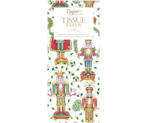 Nutcracker Christmas White by Katherine Barnwell Caspari Tissue Wrap 4 Sheets of 70 x 50 cm Luxury Tissue Wrapping Paper