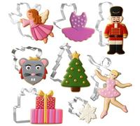 Nutcracker Cookie Cutter, Ballet Gifts, Christmas Set, Foose Cookie Cutters, USA, 8 Piece