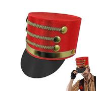 Nutcracker Costume Hat - Marching Band Headwear | Deluxe Parade Toy Soldier Accessory For Cosplay, Theater, Holiday Concert, Musical Events, Themed Gathering, Kids Show Costume Fun