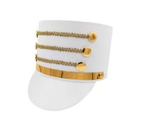 Nutcracker Costume Hat - Royal Drum Corps Headpiece for Teens and Men | Festive Majorette Hats, Majorette Costume Hat, militarys Style Cap, Musical Parade Helmet, Marching Outfit Holiday Dress Gear