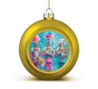 Nutcracker Cute Orchestra Christmas Balls for Tree Decoration PC Baubles Hanging Ornaments Festive Decor 4PCS
