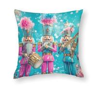 Nutcracker Cute Orchestra Pillowcases Soft Throw Pillow Covers Body Cushion Protective Case for Sofa Car Home Decor