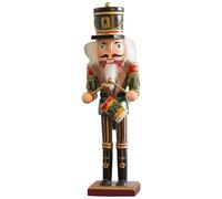 Nutcracker Decor Nutcracker Ornaments, 12 Inch Wooden Figures, Retro Christmas Decorations for Home, Party, Table Shelf, Style 1