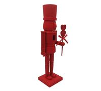 Nutcracker Figures, 36 cm Romantic Soldier Design, Wooden Nutcracker Decoration, for Valentine's Day as well as Holiday Tables, Desk, Centrepiece, Mantle, Party and Christmas