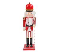 Nutcracker Figures - 38 cm Wooden Collectible Figure Soldier Nutcracker Figure | Christmas Decoration for Living Room Dining Table Party Table
