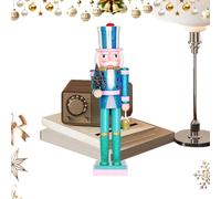 Nutcracker Figures, 38 cm Wooden Figure, Festive Collectibles, Christmas Wooden Nutcracker for the Table, for Holiday Party, Kitchen, Bedroom, Living Room, Cupboard, Halloween