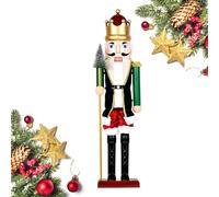 Nutcracker Figures, 40 cm Soldier Nutcracker Figure, Christmas Decoration with Lighting and Music for Showcase, Dining Table, Kitchen, Bedroom, Living Room, Party Decoration, for Kitchen, Dining Room