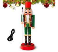 Nutcracker Figures, Illuminated Nutcracker Soldier Home Decoration Models, Festive Figures for Fireplace Bench Table Decoration Christmas Party Home Party Decoration