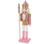 Nutcracker Figures Table Decorations Out Door Toys Ornament Work Pink