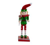 Nutcracker Figurines, Wooden Nutcracker Figurine - Wooden Santa Soldier Nutcracker Figures | Elegant Decorative Table Top Figure for Festive Celebration, Perfect for Party Outdoor Display and