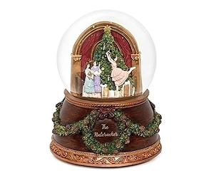 Nutcracker Glitterdome 6 x 4.5 Resin 100MM Snow Globe Plays The Nutcracker Ballet, Christmas