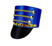 Nutcracker Hat - 58 Cm Victorian Style | Cosplay Accessory, Toy Soldier Drum Major Hats, Drummer Boy Costume Headgear With Gold Braid Trim For Stage Performance Gathering Party