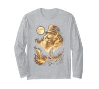 Nutcracker Howling at the Moon Meme Christmas 2026 Long Sleeve T-Shirt