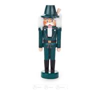 Nutcracker Hunter Green WxHxD 5 cmx13 cmx4 cm NEW Ore Mountains Nutcracker