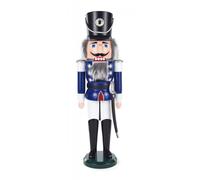 Nutcracker Hussar Blue-White 15x50x12 cm NEW Wooden Figure Christmas
