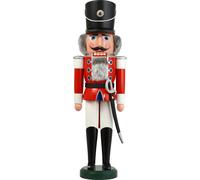 Nutcracker Hussar Red Large HxWxD = 60x19x15cm New Christmas Seiffen Nutcracker