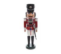 Nutcracker Hussar Red-White 19x60x15 cm NEW Wooden Figure Christmas