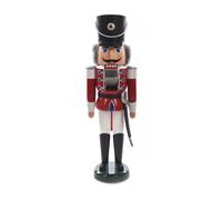 Nutcracker Hussar Red-White 19x60x15 cm NEW Wooden Figure Christmas