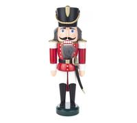 Nutcracker Hussar Red-White WxHxD = 10x28x6.5 cm NEW Wooden Figure