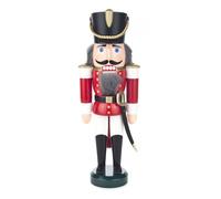 Nutcracker Hussar Red-White WxHxD = 10x28x6.5 cm NEW Wooden Figure