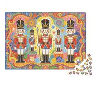 Nutcracker Jigsaw Puzzle 1000 Pieces Recyclable Tin Soldiers Senior Puzzles Educational Game Decompression Ideal for Family And Friends Birthdays 70x50cm/1000pcs