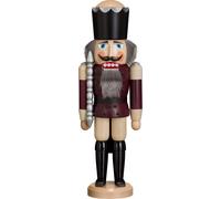 Nutcracker King Aubergine HxWxD = 39x13x10cm NEW Christmas Seiffen Nutcracker