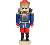 Nutcracker King Blue HxWxD = 12x6x4cm NEW Christmas Seiffen Nuts