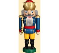 Nutcracker King Blue HxWxD = 25x11x7cm NEW Christmas Seiffen Nuts