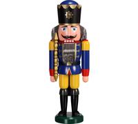 German nutcracker King blue, height 39 cm / 15 inch, original E.. SV 11201/2 NEW