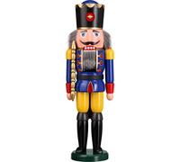Nutcracker King blue large HxWxD = 50x15x12cm NEW Christmas Seiffen