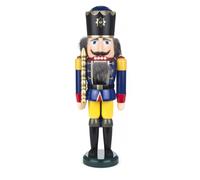 German nutcracker King blue, height 39 cm / 15 inch, original E.. SV 11201/2 NEW