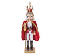 Nutcracker King Christmas Decoration X 1 46X12. 2X9. 9Cm Red King 16. 55 Inch