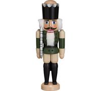 Nutcracker King Green HxWxD = 29x10x8cm NEW Christmas Seiffen Nuts