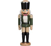 German nutcracker King ash-tree green, height 39 cm / 15 inch, .. SV 11211/4 NEW