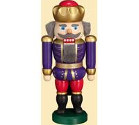 Nutcracker King Indigo-Raspberry HxWxD = 20x10x6cm NEW Christmas Seiffen Nutcra