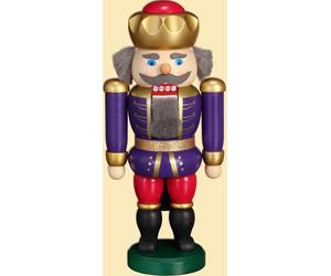 Nutcracker King Indigo-Raspberry HxWxD = 20x10x6cm NEW Christmas Seiffen Nutcra