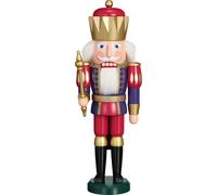 Nutcracker King Indigo-Raspberry HxWxD = 40x14x12cm NEW Christmas Seiffen