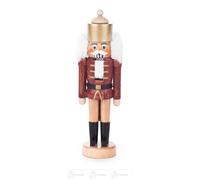 Nutcracker King Nature WxHxD 4 cmx14 cmx3.5 cm NEW Erzgebirge Nutcracker Wood