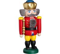 Nutcracker King Red HxWxD = 20x10x6cm NEW Christmas Seiffen Nuts