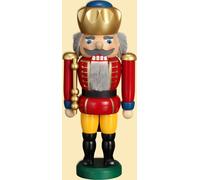 Nutcracker King Red HxWxD = 25x11x7cm NEW Christmas Seiffen Nuts