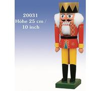Nutcracker King Red Small BxTxH= 8x7x19Cm New Christmas Seiffen Nutcracker