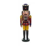 Nutcracker King red-yellow 18x60x15 cm NEW Wooden Figure Christmas