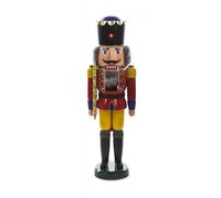 Nutcracker King Red-Yellow 18x60x15 cm NEW Wooden Figure Christmas