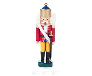Nutcracker King Red-Yellow 4.5 cm x 14 cm x 4 cm New Erzgebirge Nutcracker